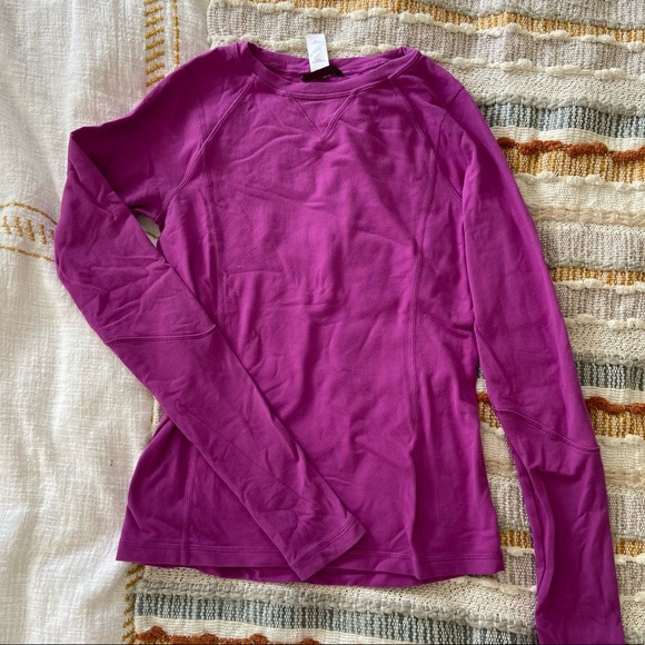 Purple Iviva Athletic Long Sleeve Shirt - Picture 2 of 6